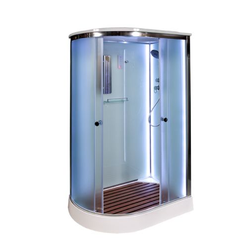 Душевая кабина AvaCan D012SRLED 120х90 асимметричная с крышей ориентация правая