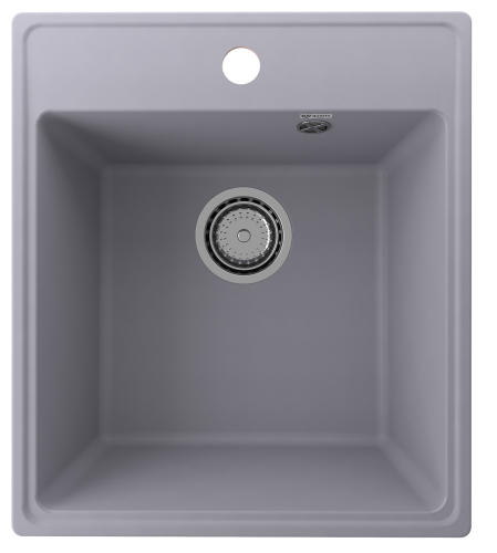 Кухонная мойка Ulgran Quartz Forte 425-05 43х49 цвет серый поверхность матовая