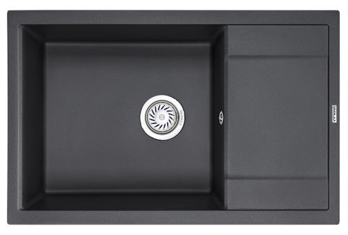Кухонная мойка Granula 7805, ЧЁРНЫЙ 78х50 цвет черный поверхность матовая
