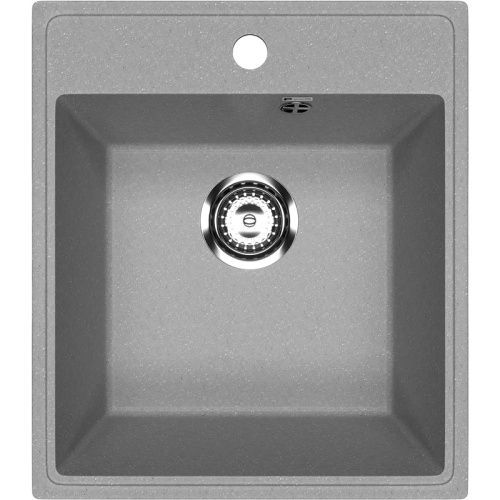 Кухонная мойка Ulgran Practik PR-M 425-003 43х49 цвет светло-серый