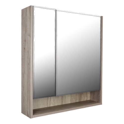 Зеркало-шкаф Loranto Глория CS00090155 62х15х70 подвесной цвет белый/дуб кантри