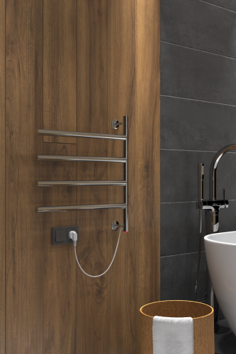 Полотенцесушитель Indigo Strela STE52-60 51х52 электрический хром