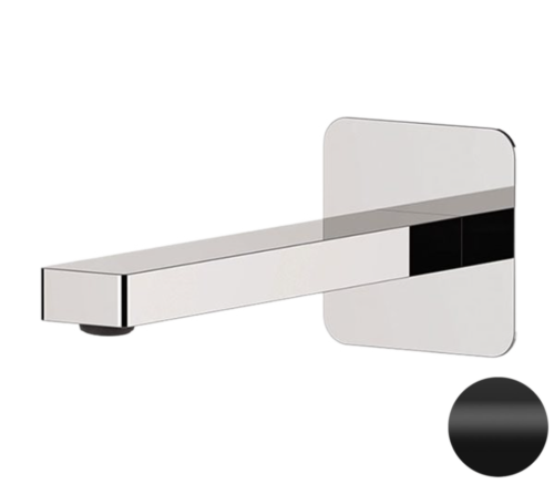 Излив Remer Slash & Dot 91SLLNO настенный черный матовый