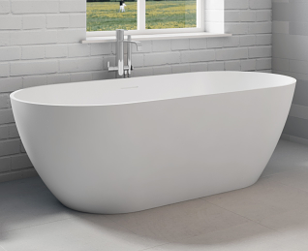 Ванна из искусственного камня Riho BILBAO B119001105 150х75 отдельностоящая овальная
