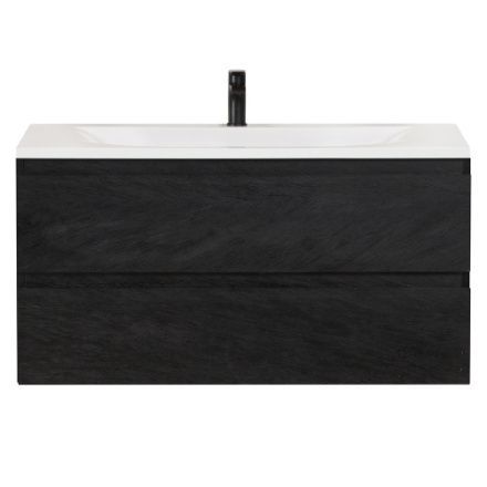 Тумба под раковину Cezares MOLVENO MOLVENO-100-2C-SO-NR 100х50х50 подвесная цвет черный