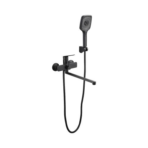 Смеситель для ванны и душа BELZ B22533-7 настенный черный