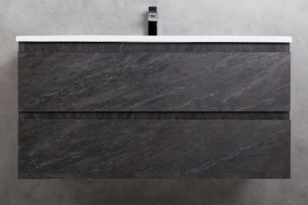 Тумба под раковину Cezares MOLVENO MOLVENO-100-2C-SO-ANTR 100х50х50 подвесная цвет черный