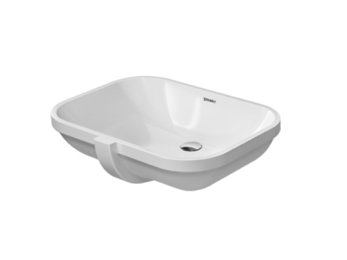 Раковина керамическая Duravit D-Code 338560000 60х40 встраиваемая цвет белый без отверстий под смеситель