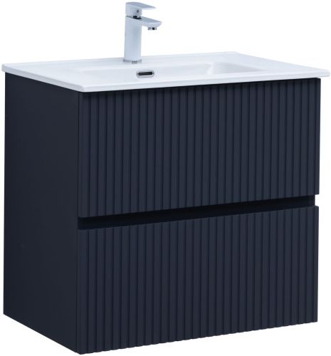 Тумба под раковину Aquanet Джейн 00313301 69х44х64 напольная/подвесная цвет синий