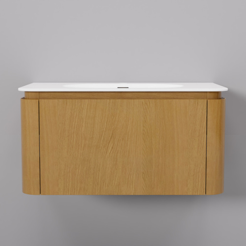 Тумба с раковиной Art Decco Coco (Коко) ACC08W14S100 80x45x40 подвесная цвет белый дуб