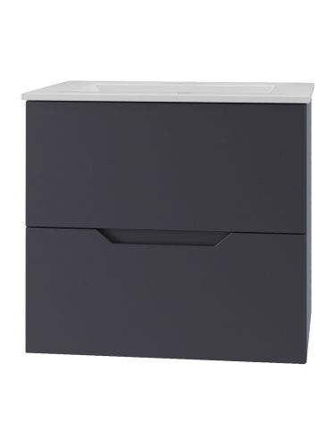 Тумба с раковиной Orange Line Li-60Tug+Ra 62х47х56 цвет серый