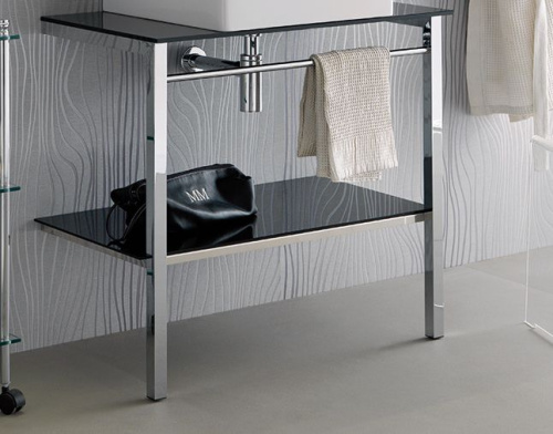 Консоль под раковину Stil Haus Gea 1133(08) 80х46х72 напольная цвет хром