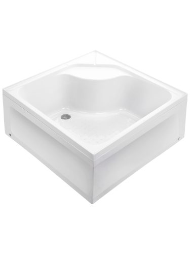 Душевой поддон WEMOR 100/41 S (10000006111) 100х100 акрил белый с каркасом