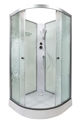 Душевая кабина AvaCan L901N 100х100 четверть круга без крыши ориентация универсальная