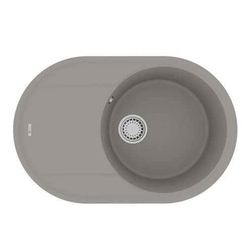 Кухонная мойка LeMark Lacha 760 9910057 76х50 цвет серый поверхность матовая