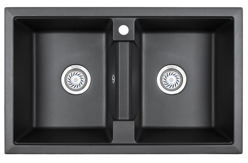 Кухонная мойка Granula 8101, ЧЁРНЫЙ 81х50 цвет черный поверхность матовая