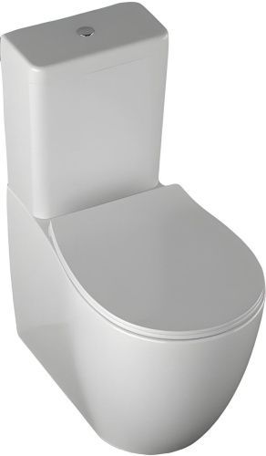 Чаша унитаза напольная Allen Brau Fantasy 4.11009.20 цвет белый без бачка с сиденьем микролифт безободковая каскадный смыв