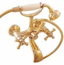 Смеситель для ванны и душа MORAVA RETRO MK359.5/2Z настенный золото