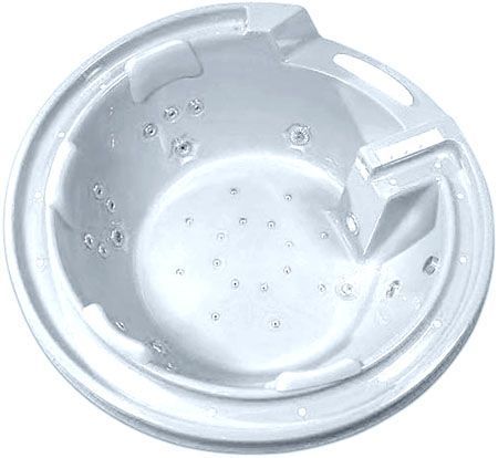 Ванна акриловая гидромассажная Gemy G9090 O 190х190 встраиваемая круглая с каркасом - фото 3