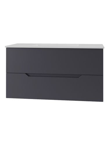 Тумба с раковиной Orange Line Li-100Tug+Ra 102х47х54 цвет серый