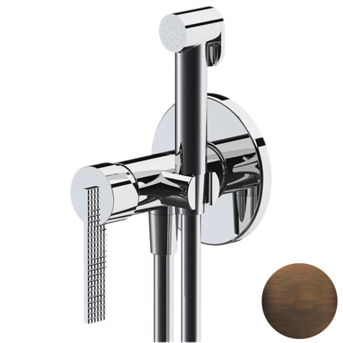 Гигиенический душ со смесителем Daniel ANC645BP4DCOIL бронза масляная