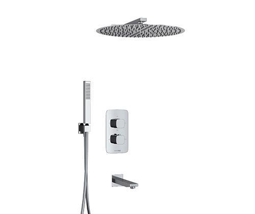 Душевая система WasserKRAFT A178644 Thermo встраиваемая в стену с термостатом