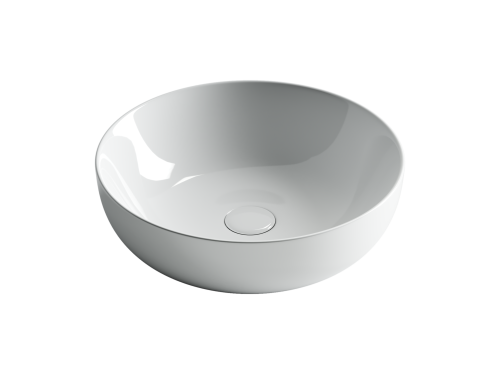 Раковина из сантехнического фарфора Ceramica Nova ELEMENT CN5024 40х40 накладная цвет белый без отверстий под смеситель