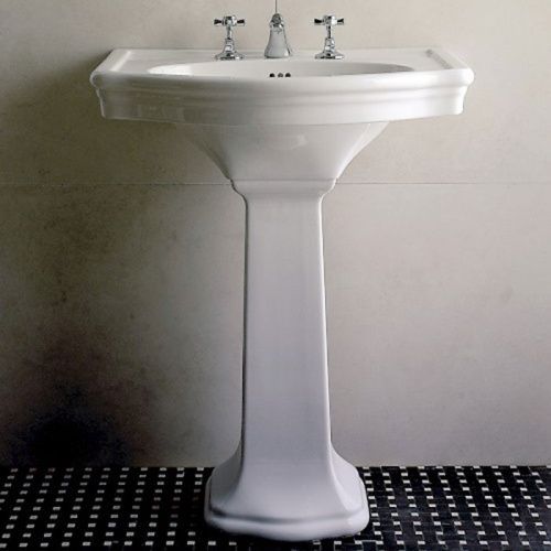 Раковина керамическая Devon Devon New Etoile 70 см IBLG3FNET подвесная цвет белый 3 отверстия под смеситель