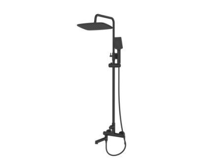 Душевая стойка BelBagno ACQUA ACQUA-VSCM-NERO настенная цвет черный