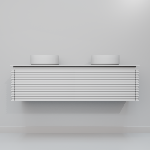 Тумба с раковиной Art Decco Jacqueline (Жаклин) AJC15W34D300 150x45x40 подвесная цвет белый