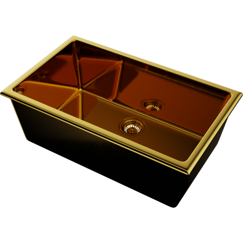 Кухонная мойка Omoikiri Okinoshima 76-U/I 4993041 76х46 цвет золото глянцевое