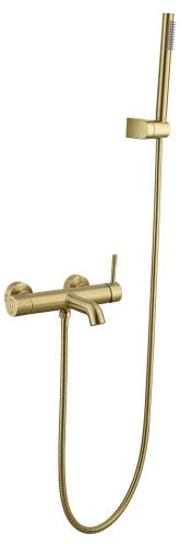 Смеситель Boheme Uno 463-MG настенный золото матовое