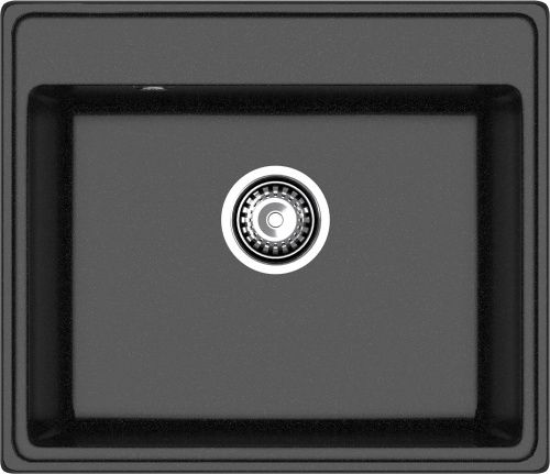 Кухонная мойка Granfest Vertex V-580 черный 58х50 цвет черный поверхность матовая