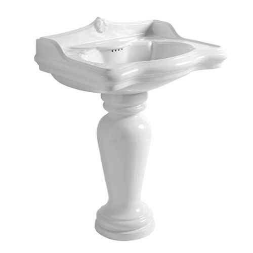 Раковина керамическая Azzurra JUBILAEUM 70 см JULP0705500MBI/(JUB200/M bi)*1 подвесная цвет белый 1 отверстие под смеситель