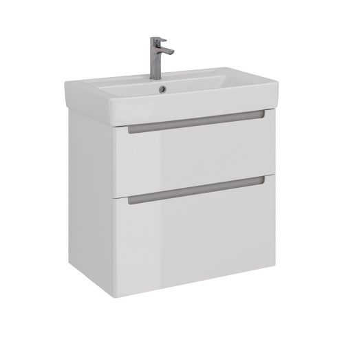 Тумба под раковину LeMark Buno LM04B80T 74х45х63 напольная/подвесная цвет белый/серый