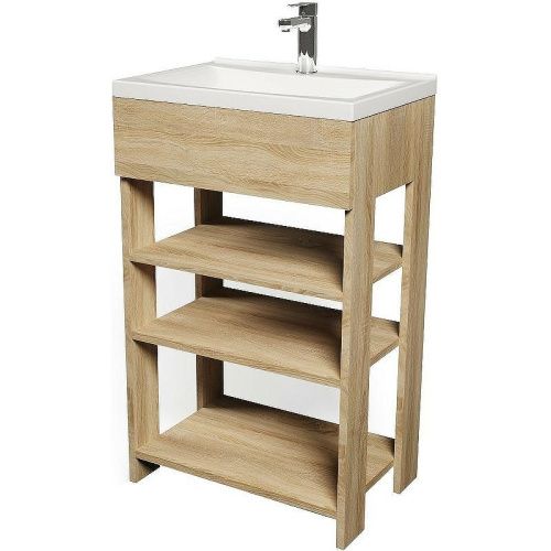 Тумба с раковиной 1MarKa Revo У98621 50х35х85 напольная цвет дуб сонома