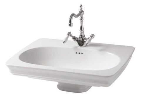 Раковина керамическая Artceram Civitas CIL001 01 00 68х50 подвесная цвет белый 1 отверстие под смеситель