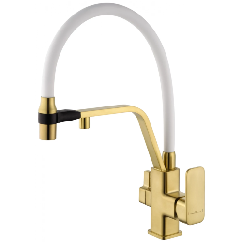 Смеситель для кухни Wonzon & Woghand WW-88458013-BG(MW) на мойку золото