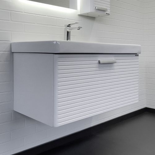 Тумба с раковиной Comforty Танжер 00-00019566CF 91х47х46 подвесная цвет белый