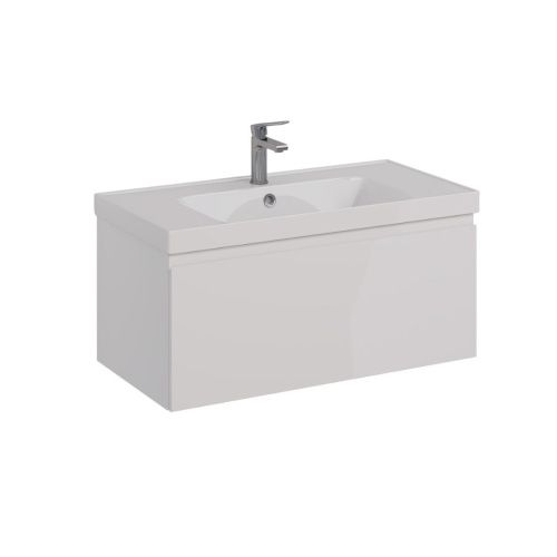 Тумба под раковину LeMark Veon Mini LM02VM90T 87х45х43 подвесная цвет белый