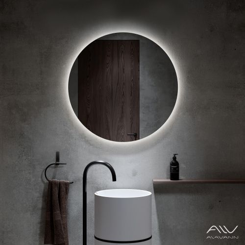 Зеркало в ванную Alavann Rondo ALV0114003 80х80 цвет белый