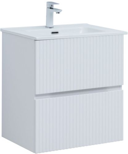 Тумба под раковину Aquanet Джейн 00313284 59х44х64 напольная/подвесная цвет белый