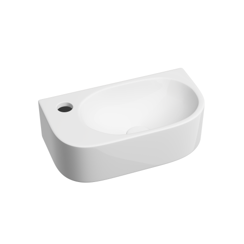 Раковина из сантехнического фарфора Ceramica Nova ELEMENT CN6066R 41х22 подвесная цвет белый 1 отверстие под смеситель