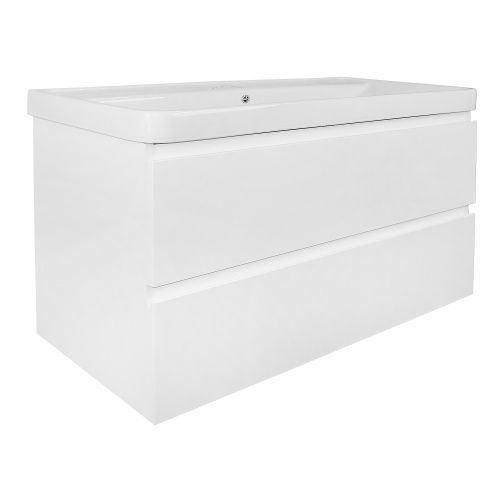 Тумба с раковиной Azario Мила CS00089921 100х47х68 подвесная цвет белый