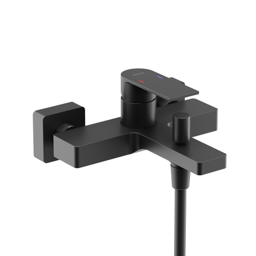 Смеситель для ванны и душа Sancos Studio SC9018MB настенный черный