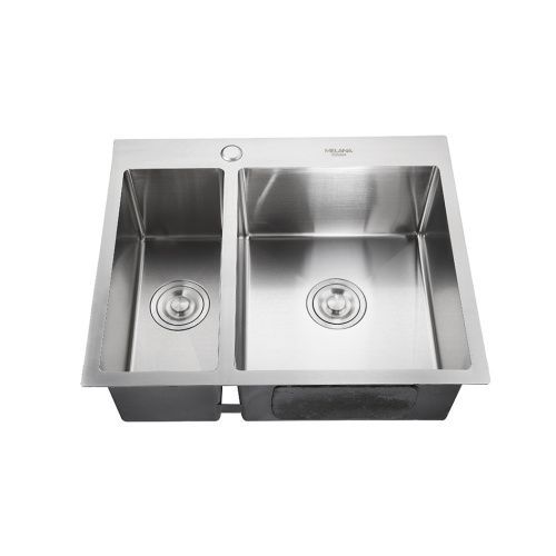 Кухонная мойка Melana ProfLine H6151S сатин 61х51 цвет сатин поверхность матовая