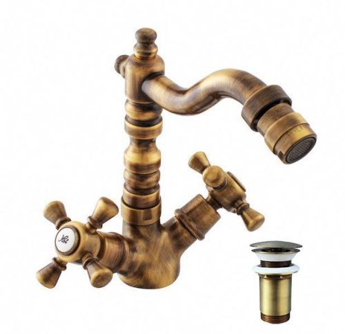 Смеситель RavSlezak MORAVA RETRO MK321.5/9SM на биде бронза