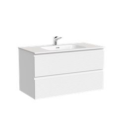 Тумба под раковину Sancos FOLK FL90W 89х45х50 подвесная цвет белый