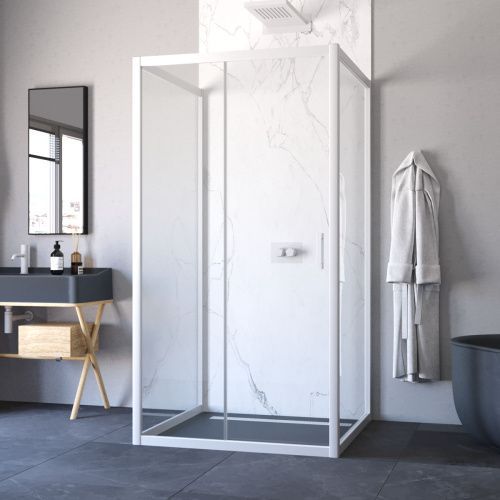 Душевой уголок Vegas-Glass ZP-U TUR+NOVO ZP-U NOVO h2000 120*90 01 crystalvision 120х90 стекло прозрачное профиль белый без поддона