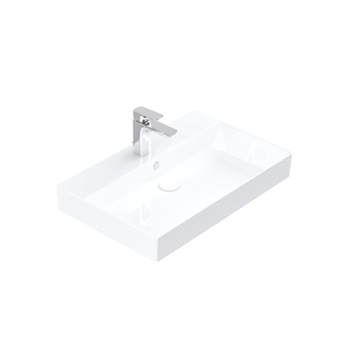 Раковина керамическая Dreja Stance 17070-KL 70х46 подвесная цвет белый 1 отверстие под смеситель